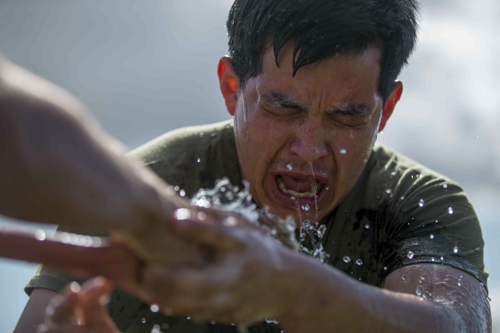 15th MEU Marines fight through OC spray