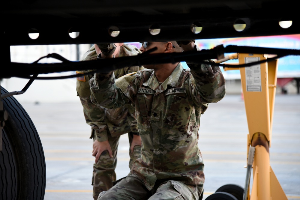 Arizona National Guard transports truckloads of food destined for food banks