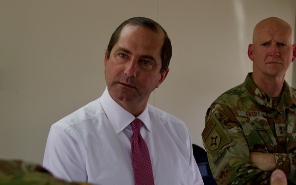 Secretary of Health and Human Services visits Lot J