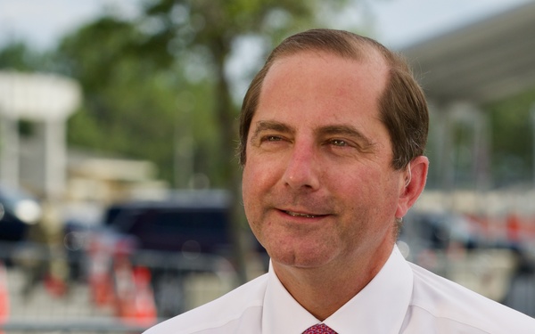 Secretary of Health and Human Services visits Lot J