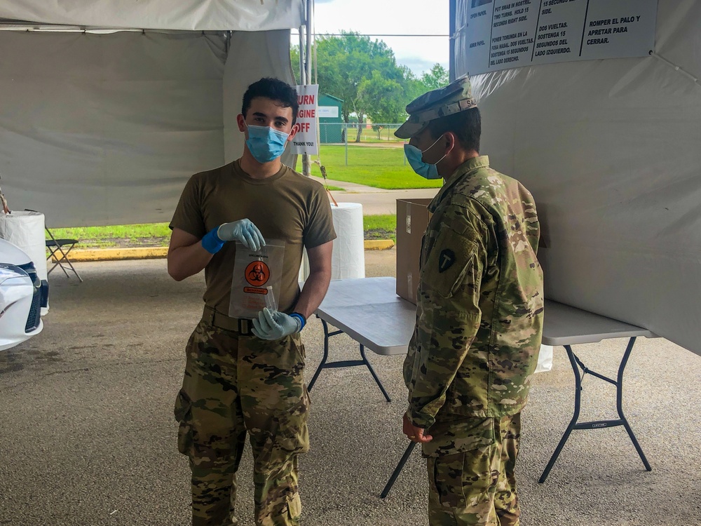 Texas Army National Guard Conducts COVID-19 Testing in the Houston Area