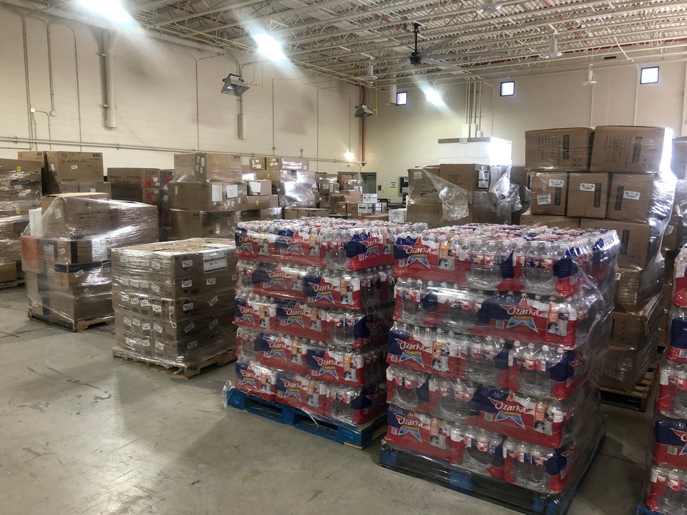 Personal Protective Equipment Staging at the Texas Army National Guard Westheimer Armory