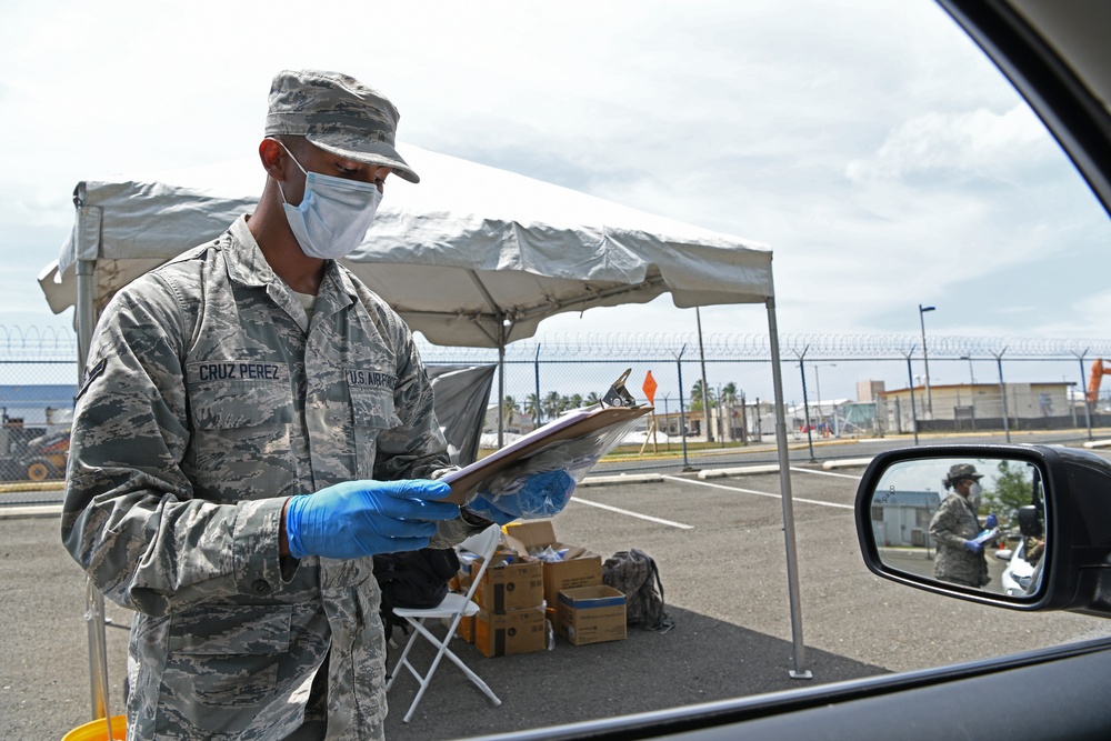 COVID-19 rapid testing at Muñiz Air National Guard Base