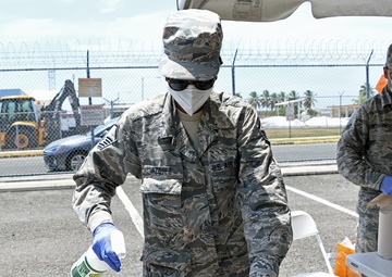 COVID-19 rapid testing at Muñiz Air National Guard Base