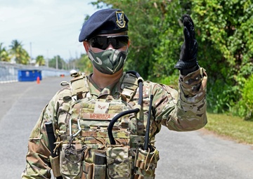 COVID-19 rapid testing at Muñiz Air National Guard Base