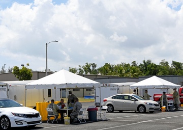 COVID-19 rapid testing at Muñiz Air National Guard Base