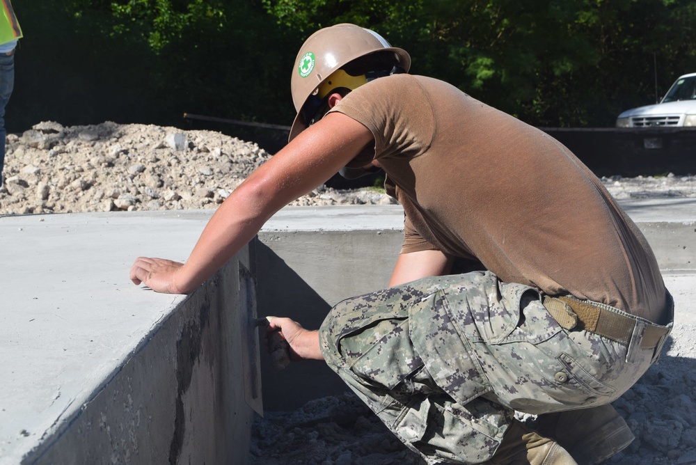 U.S. Navy Seabees from NMCB-5’s Detail Diego Garcia support the U.S. Air Force