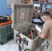 U.S. Navy Seabees with NMCB-5’s Detail Tinian inventory gear