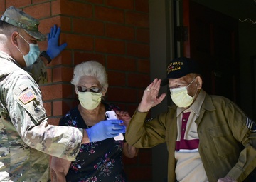 Field artillery Soldiers honor World War II veteran in Ventura