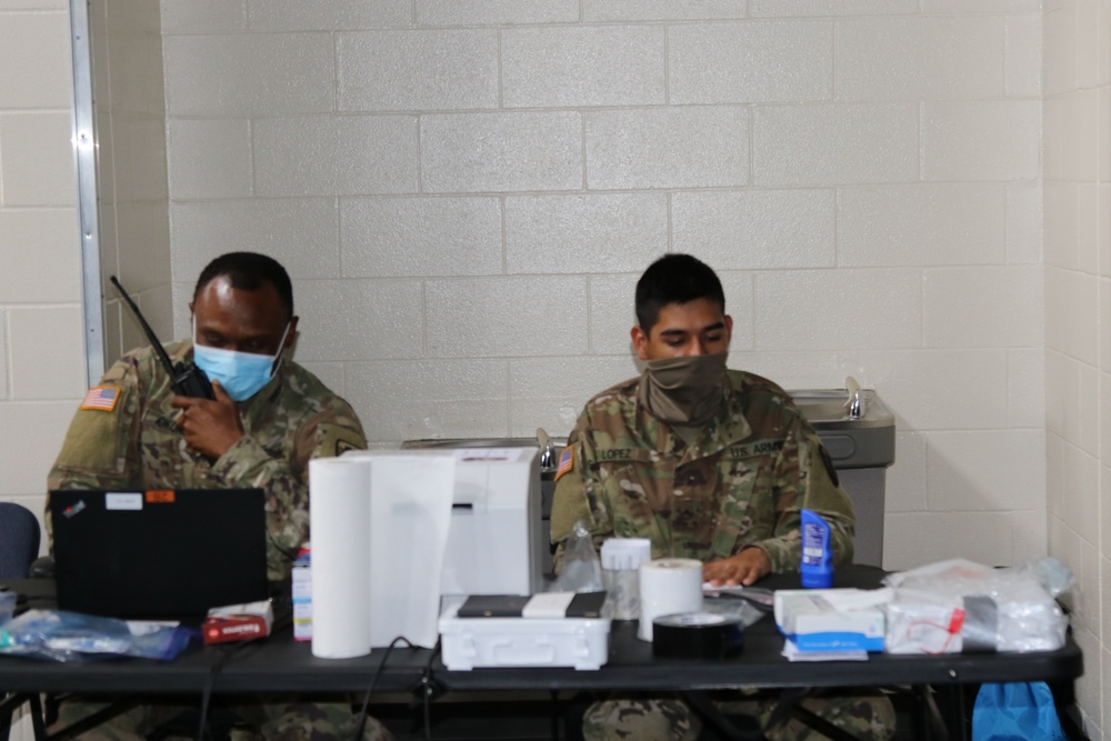 Texas Military Department Conducts COVID-19 Testing at Hilliard Elementary