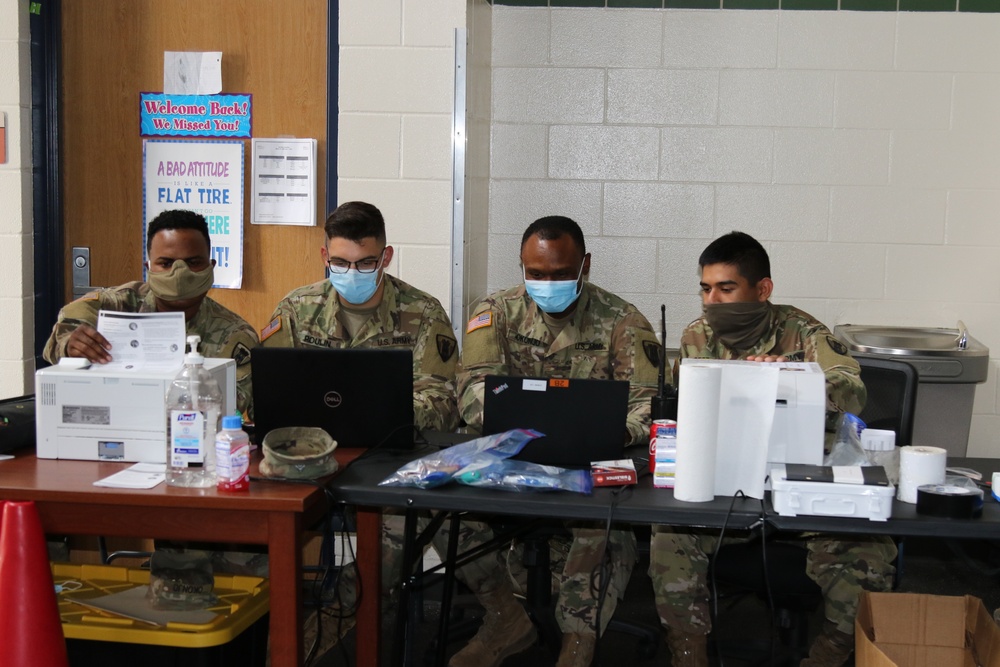 Texas Military Department Conducts COVID-19 Testing at Hilliard Elementary