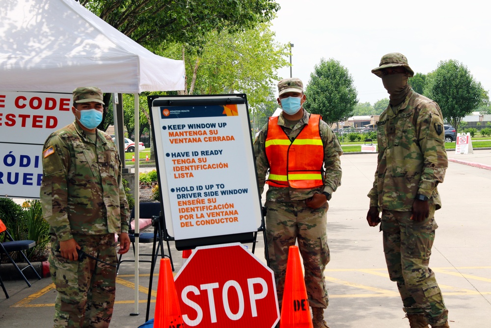 Texas Military Department Conducts COVID-19 Testing at Hilliard Elementary