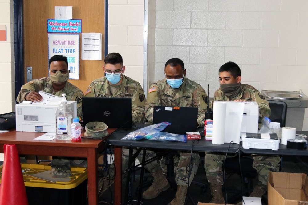 Texas Military Department Conducts COVID-19 Testing at Hilliard Elementary Texas Military Department Conducts COVID-19 Testing at Hilliard Elementary