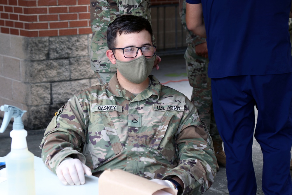 Texas Military Department Conducts COVID-19 Testing at Hilliard Elementary