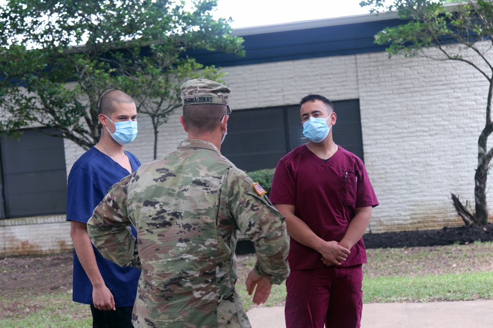 Texas Military Department Conducts COVID-19 Testing at Hilliard Elementary Texas Military Department Conducts COVID-19 Testing at Hilliard Elementary