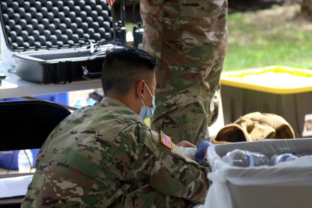 Texas Military Department Conducts COVID-19 Testing at Hilliard Elementary Texas Military Department Conducts COVID-19 Testing at Hilliard Elementary
