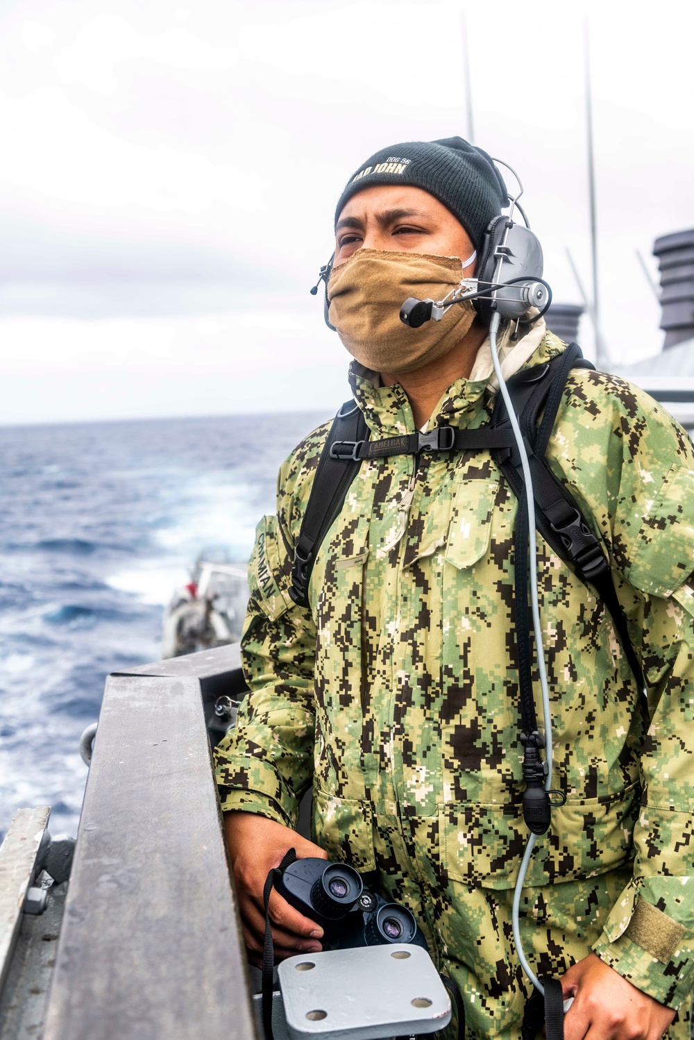 Sailors Aboard USS John S. McCain (DDG 56) Stand Bridge Watches Underway