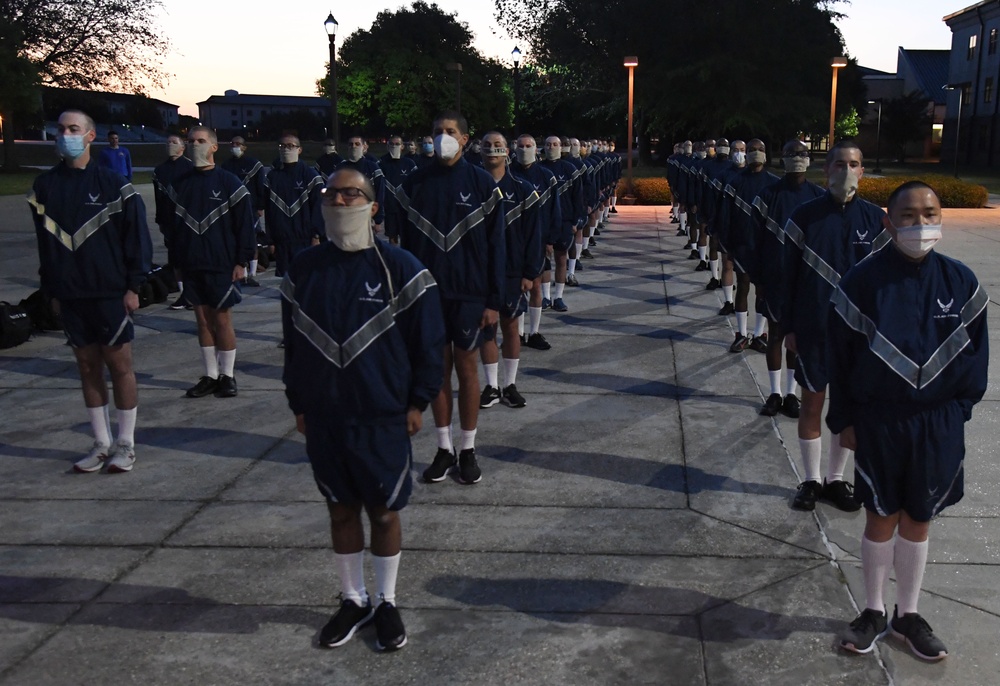 Nearly 60 Airmen completed basic military training course at Keesler