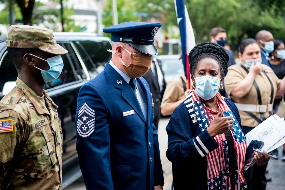 Congresswoman Sheila Jackson Lee Hosts a Memorial Day Commemoration with Texas Military Department Members