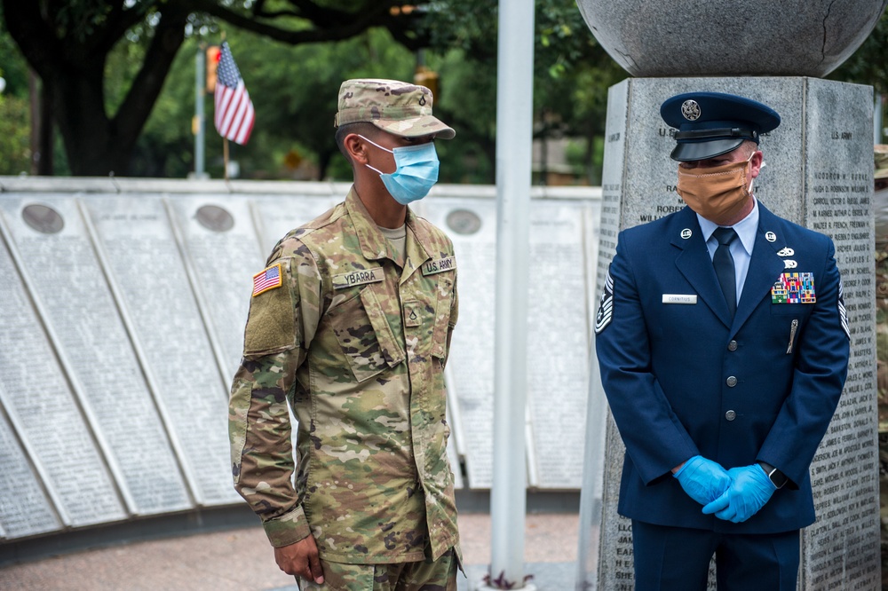 Congresswoman Sheila Jackson Lee Hosts a Memorial Day Commemoration with Texas Military Department Members