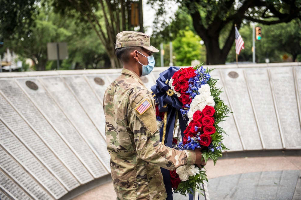 Congresswoman Sheila Jackson Lee Hosts a Memorial Day Commemoration with Texas Military Department Members