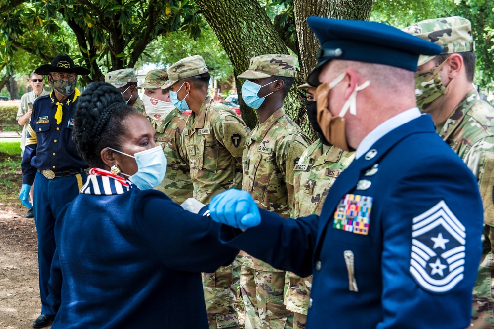 Congresswoman Sheila Jackson Lee Hosts a Memorial Day Commemoration with Texas Military Department Members