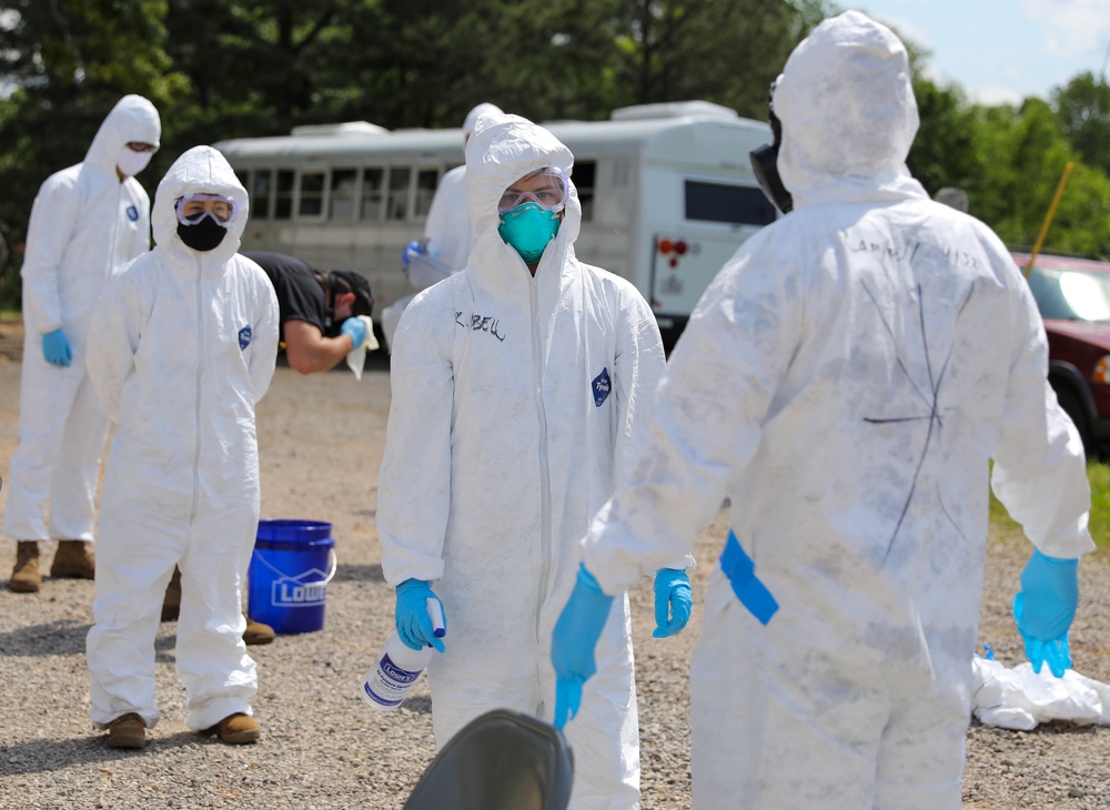 Task Force 31 Disinfects Facilities in Alabama