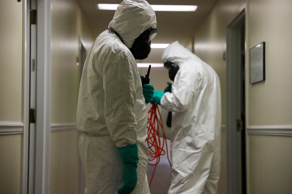 Task Force 31 Disinfects Facilities in Alabama
