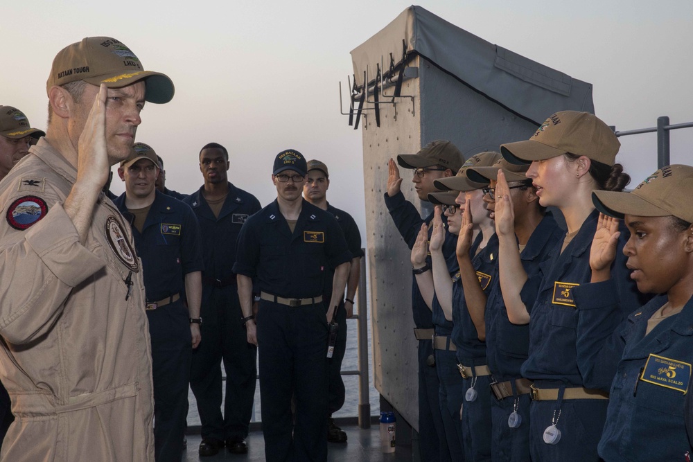 USS Bataan (LHD 5) Officer Promotion