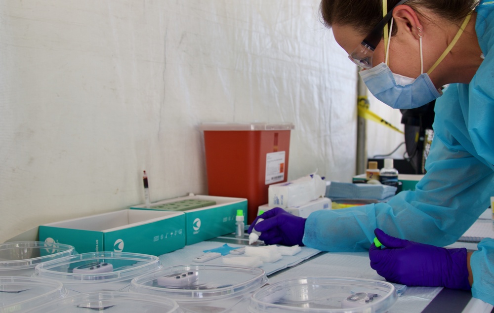 Florida Guardsmen support antibody testing at Community Based Testing Sites in South Florida
