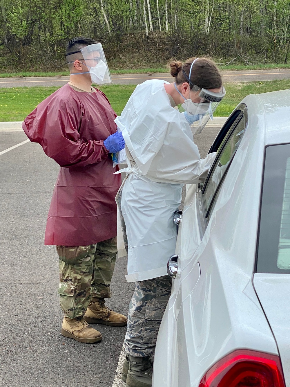 Minnesota National Guard performs COVID-19 testing