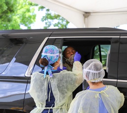 VING supports the Office of Veterans Affairs at the COVID-19 testing site