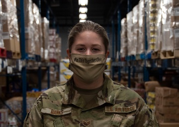 Members of the 121ARW support Ohio food bank