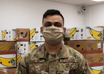 Members of the 121ARW support Ohio food bank