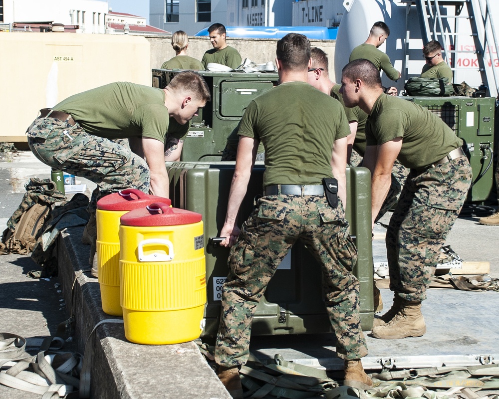 U.S. Navy Sailors Prepare FRSS