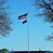 American Flag and Fort McCoy