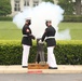 Body Bearers execute 21 gun salute in honor of Memorial Day