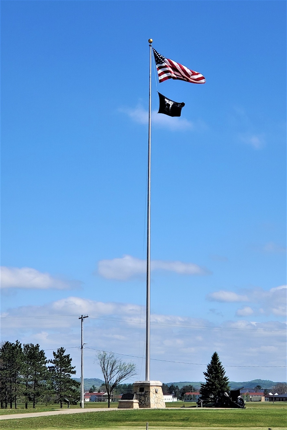 American Flag and Fort McCoy