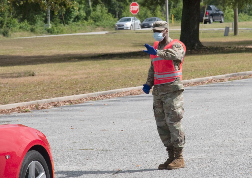 South Carolina National Guard assists at Orangeburg testing site