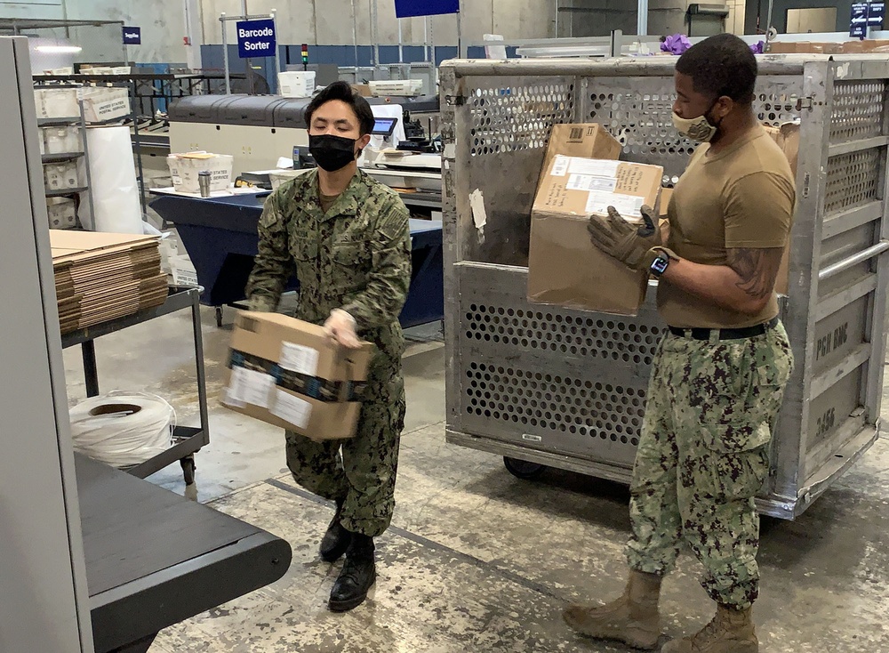 San Diego Navy postal facility meets, exceeds increased COVID-19 mail demand