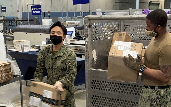 San Diego Navy postal facility meets, exceeds increased COVID-19 mail demand