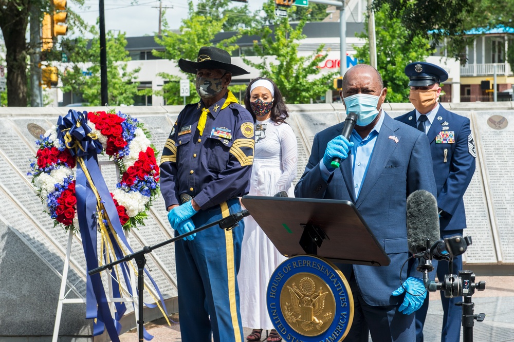 Congresswoman Sheila Jackson Lee Hosts a Memorial Day Commemoration with Texas Military Department Members