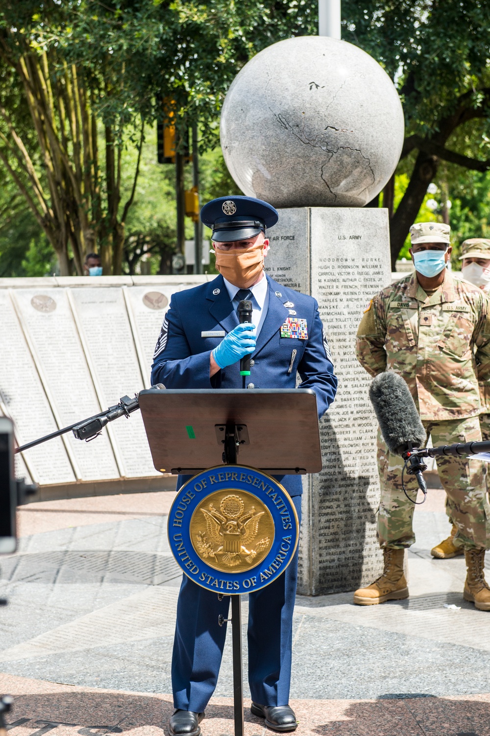 Congresswoman Sheila Jackson Lee Hosts a Memorial Day Commemoration with Texas Military Department Members