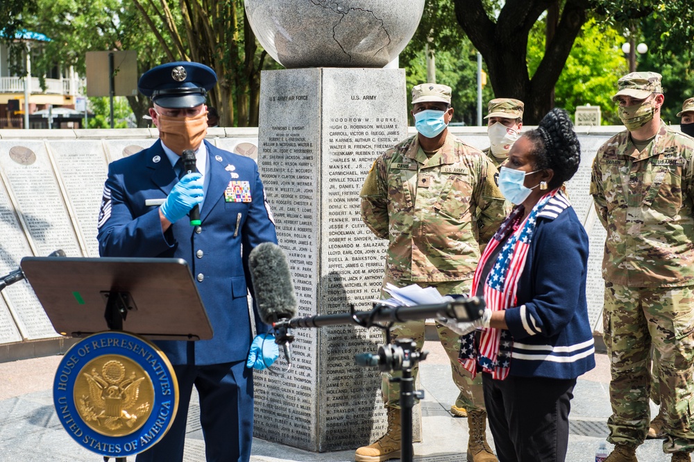 Congresswoman Sheila Jackson Lee Hosts a Memorial Day Commemoration with Texas Military Department Members