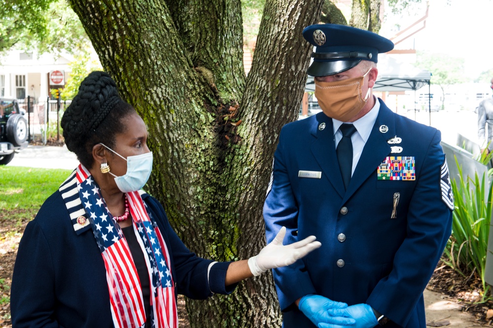 Congressman Sheila Jackson Lee Presents Texas Military Department with a Certificate of Congressional Recognition