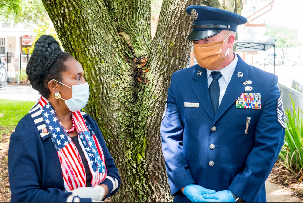 Congressman Sheila Jackson Lee Presents Texas Military Department with a Certificate of Congressional Recognition