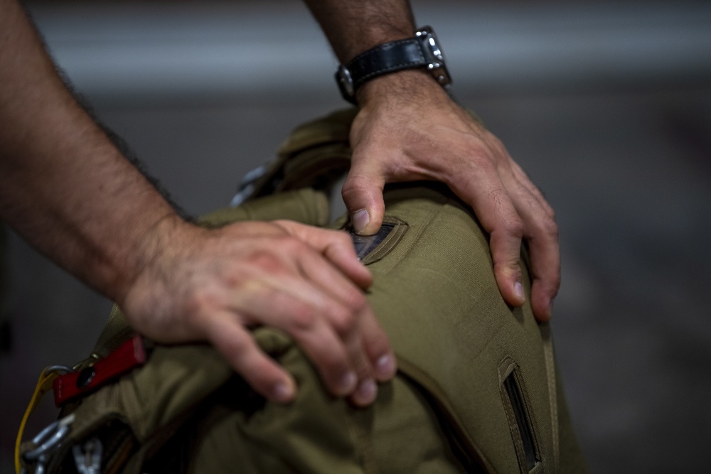 82nd Expeditionary Rescue Squadron performs HALO jump