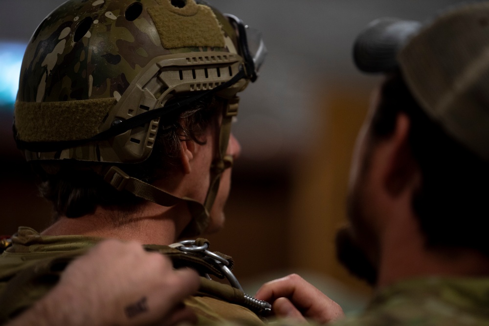 82nd Expeditionary Rescue Squadron performs HALO jump