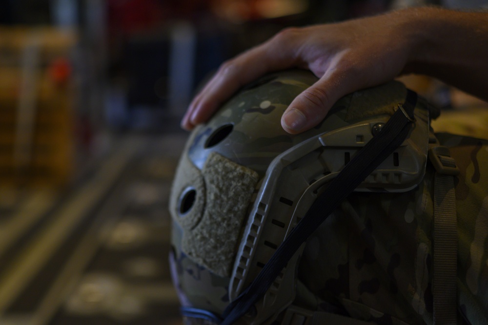 82nd Expeditionary Rescue Squadron performs HALO jump