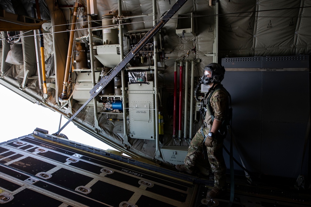 82nd Expeditionary Rescue Squadron performs HALO jump